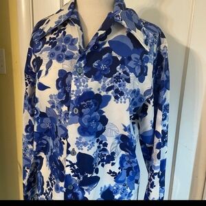 Triumph Blue Floral Blouse